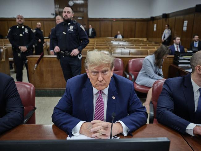 Donald Trump is the first former US President to face a criminal trial. Picture: AFP