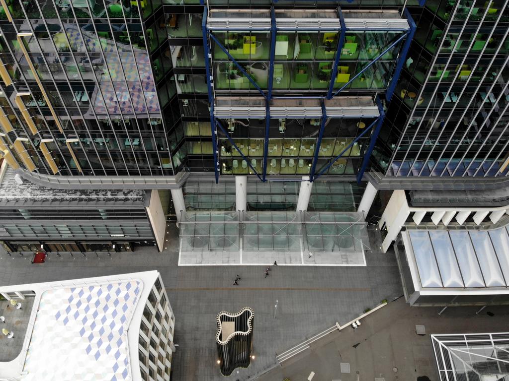 Office buildings in Barangaroo are virtually empty. Picture: Toby Zerna