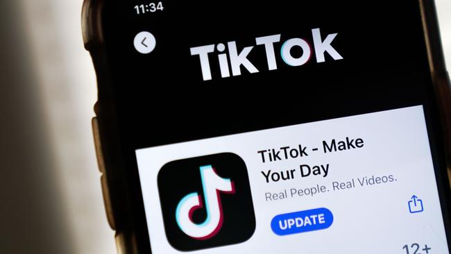 TikTok last year said it had increased its video review effort to detect violence. Picture: Getty Images