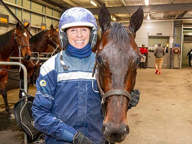 Kerrin Manning and High Above will combine in Saturday's $2.1m TAB Eureka at Menangle. Picture: Stuart McCormick