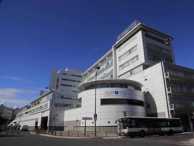 The Georges Pompidou hospital where the Formula One legend was treated. Picture: AP