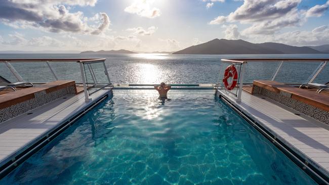 Pool deck on Viking Orion. Picture: Tim Faircloth