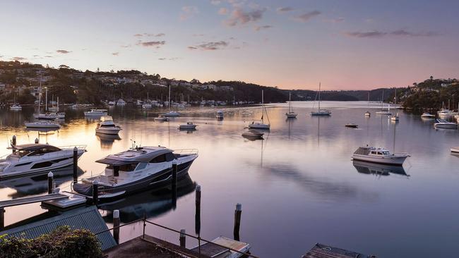 The water view from the jetty at 15 Burton Street, Mosman.