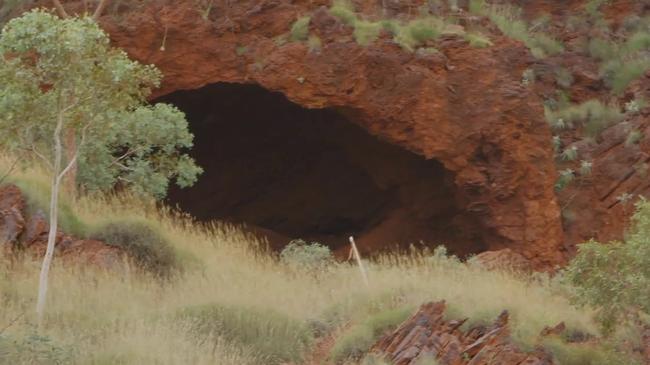 The entrance to the Juukan caves in the Pilbara.