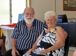 Gayndah locals gather at the RSL hall in November 2018 to farewell Helen Walker before she relocates to be with her family in New South Wales. Picture: Felicity Ripper