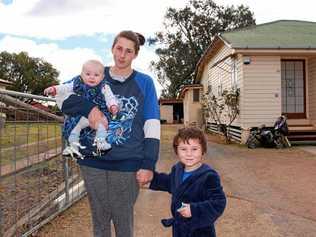 NO ROOM TO RENT: Warwick mother-of-two Kaliya Beverley has been tirelessly filling out rental applications to find a safe place to raise her kids, but two years she hasn't had any luck. Picture: Marian Faa