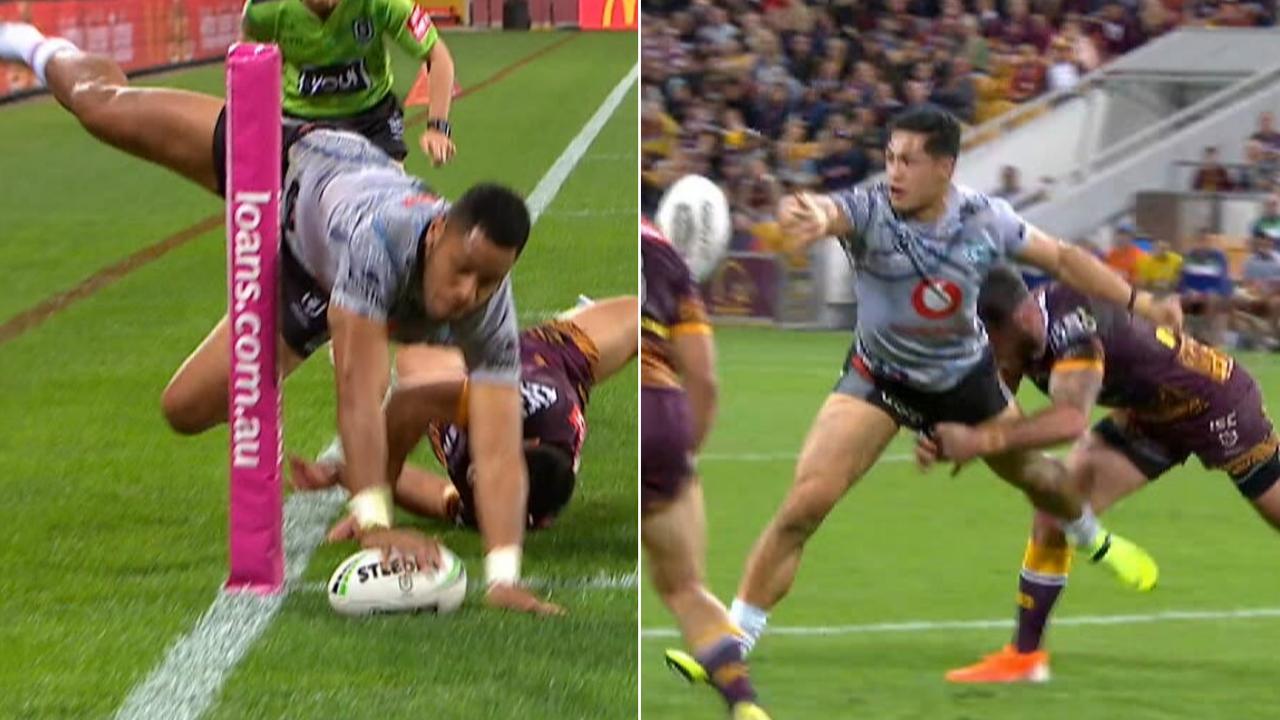 David Fusitu'a scored an inch perfect try after a one hand assist from Roger Tuivasa-Sheck.