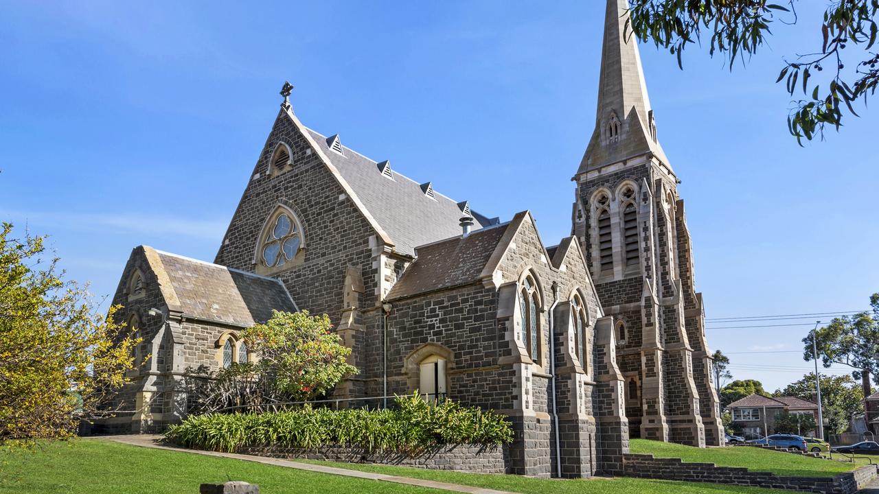 St George's Presbyterian Church in Geelong is one of many religious sites for sale in Victoria.