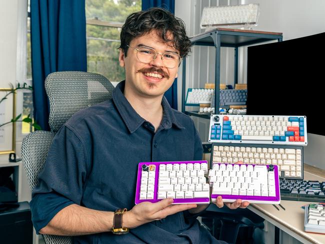 Christopher Wale started his hobby three years ago when he built his first keyboard. Since then, his hobby has continued to grow, and he now has many different keyboards that heâs customised.