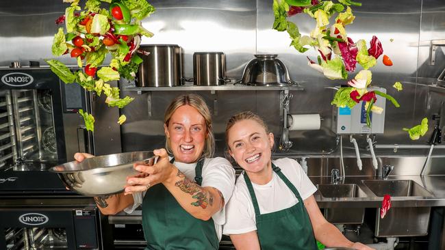 Frankie Cox (right) is ramping up her sustainability practices in 2023. Picture: Tim Carrafa