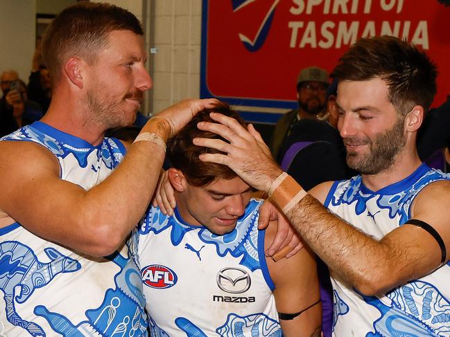 The Roos came through in a tough week for the skipper. Picture: Michael Willson/AFL Photos via Getty Images