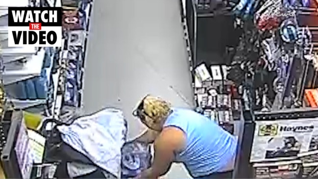 CCTV footage of alleged theft at Gold Coast Supercheap Auto