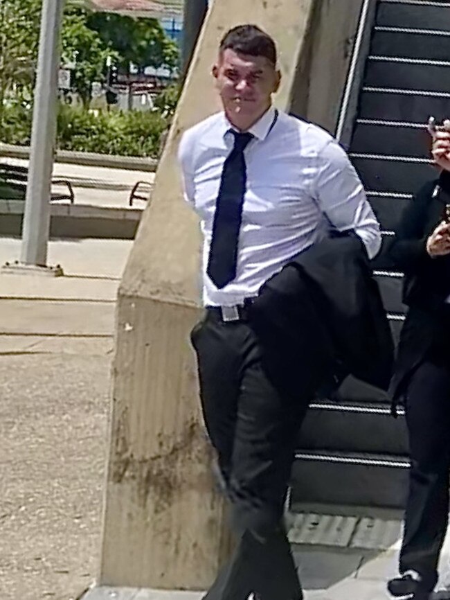 Alem Malic, 22, leaving Beenleigh courthouse. Picture: Supplied