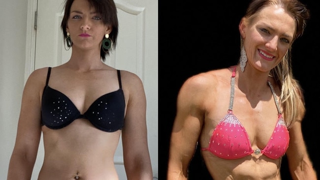 Tamlyn Wolfenden's before and after shot taken 12 weeks apart.