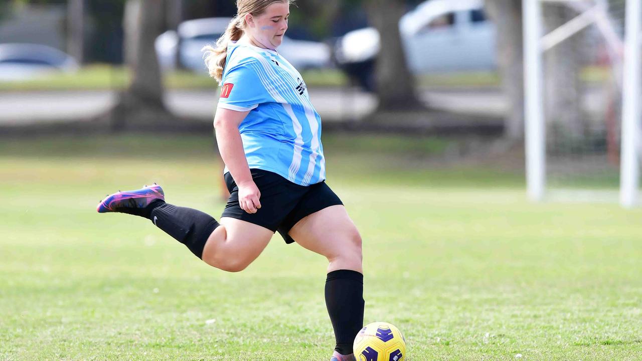 SOCCER: U 13 girls, Kawana V Maroochydore. Picture: Patrick Woods.