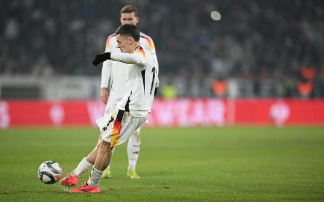 Florian Wirtz scored a free-kick for Germany in Freiburg