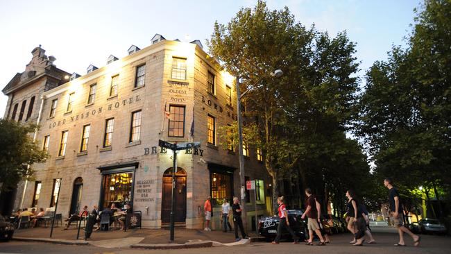 The historic Lord Nelson Hotel at The Rocks.