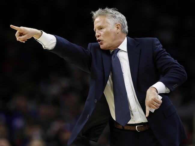 There are plenty of fingers being pointed over the way Basketball Australia handled the appointment of coach Brett Brown. Picture: AP Photo/Matt Slocum