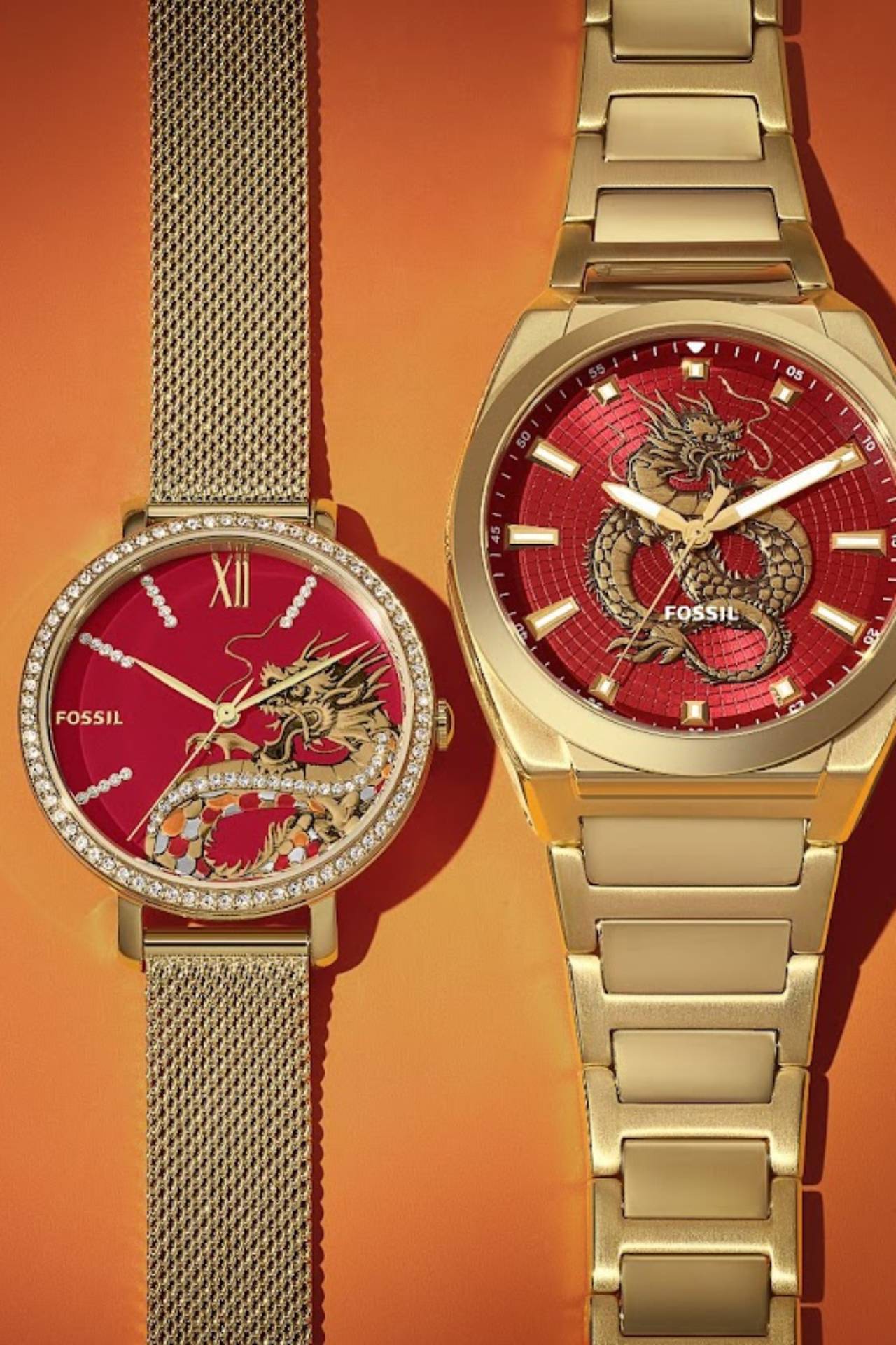 <h3><a href="https://www.fossil.com/en-au/" target="_blank" rel="nofollow noopener">Fossil</a></h3><p>For those looking to stock up on Lunar New Year accessories, Fossil has created timepieces, jewellery and leather goods that embody the Year of the Dragon. All feature a fleck of red, as well as artworks that feature the mythical creature.&nbsp;</p><p>Click here to shop the <a href="https://www.fossil.com/en-au/shop/lunar-new-year/" target="_blank" rel="nofollow noopener">Fossil Lunar New Year</a> range.&nbsp;</p>