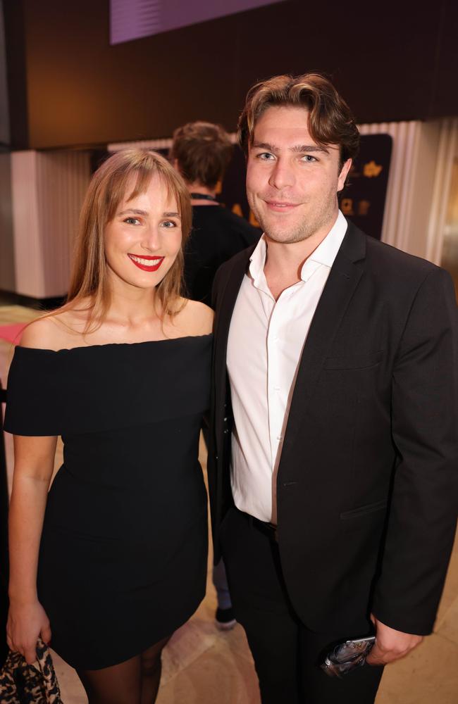 Georgie Jennings and Bryce Marchant at the Screen Forever SPA Awards at The Star Gold Coast for Gold Coast at Large. Picture, Portia Large.