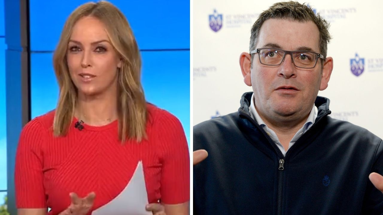 Sophie Walsh reminded Daniel Andrews there was ample support for the women’s game. Picture: Nine &amp; NCA NewsWire/Andrew Henshaw