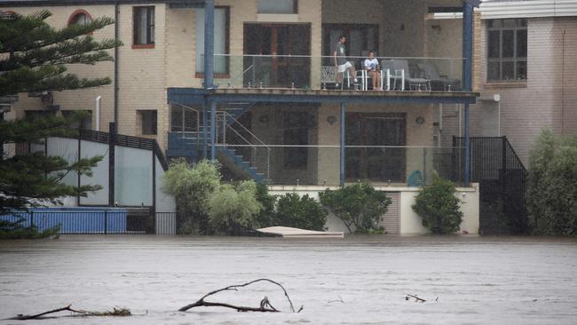 Sydney continues to be drenched in heavy rains causing flooding in local areas and the Warragamba Dam to overflow, sending millions of litres of water down the Nepean River to low lying areas like Emu Plains. Picture: Toby Zerna