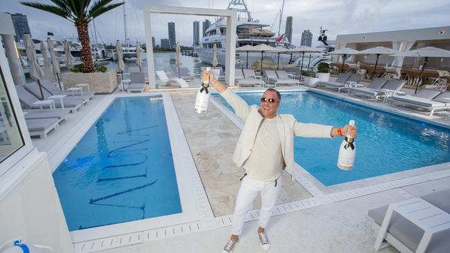 Pat Gennari at La Luna Beach Club at Marina Mirage. Picture: Jerad Williams