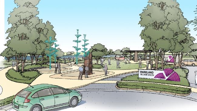 An artist’s impression of new Robina Parklands.