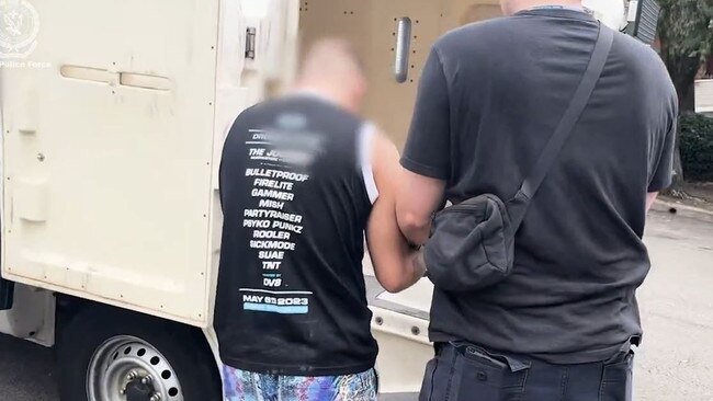 Stojanovski’s arrest. Picture: NSW Police