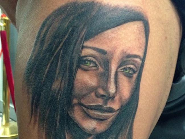 Salim Mehajer claims the tattoo is not his. Picture: Bondi Ink / Instagram