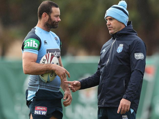 Boyd Cordner and Brad Fittler share an unshakeable bond. Picture: Brett Costello