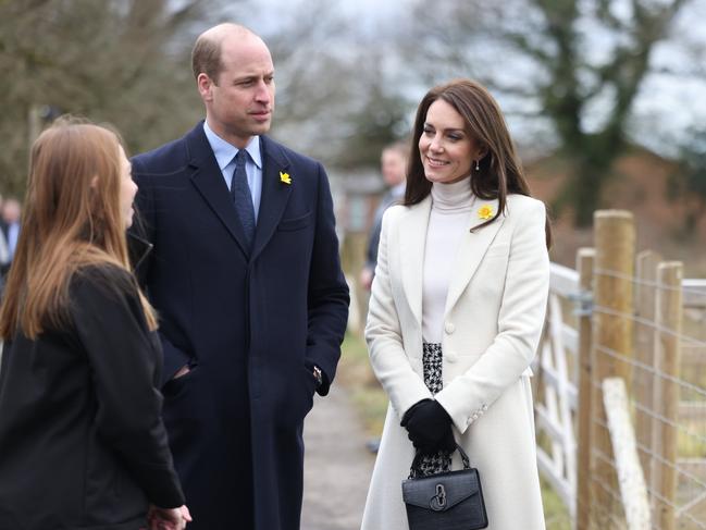 Prince William and Princess Catherine tour Brynawel Rehabilitation Centre during their visit to Wales. Picture: Getty Images