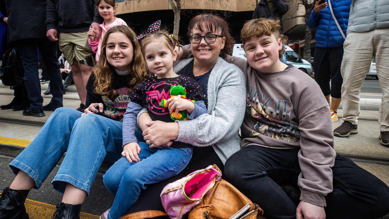 Karyn De Ruiter with kids Emily, 13, Tilly, 4, and Liam, 13. Picture: Tom Huntley