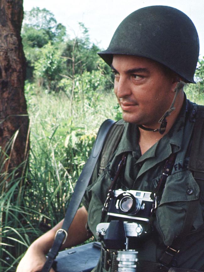 Associated Press photographer Horst Faas on assignment in South Vietnam. Picture: AP Photo