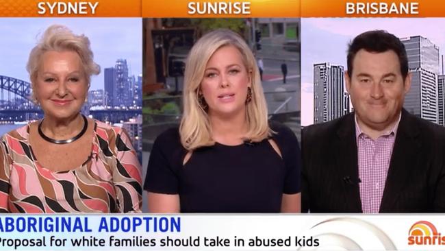 The Sunrise segment, featuring Prue MacSween, Samantha Armytage and Ben Davis.