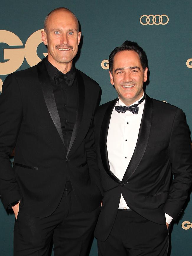 Fitzy and Wippa at the GQ Men of the Year Awards held at The Star in Pyrmont. Picture: Christian Gilles