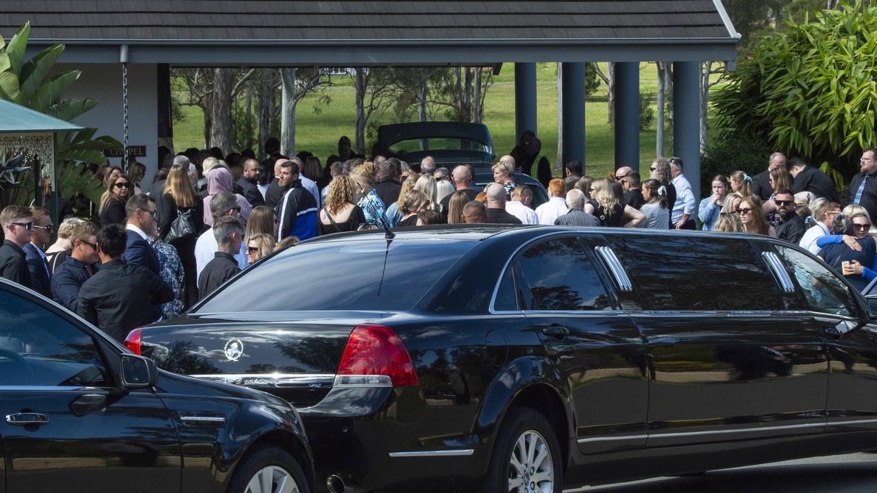 Gabby’s funeral was held at Forest Lawn Memorial Park on Saturday. Picture: NCA NewsWire / Monique Harmer