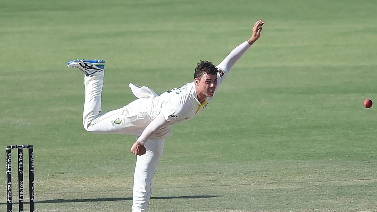 Australia’s Mitchell Swepson. Photo by Rizwan TABASSUM / AFP