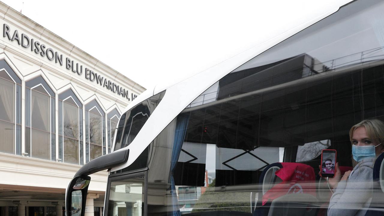 The Radisson Blu Edwardian hotel at Heathrow was the first in the UK to take travellers. Picture: Adrian Dennis/AFP