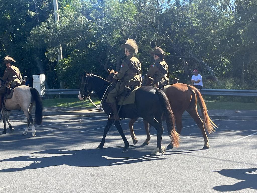 The Hervey Bay Anzac Day service.