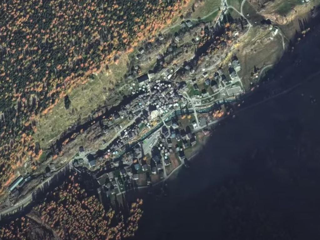 The small town can be seen in November 2024. Picture: Storyful