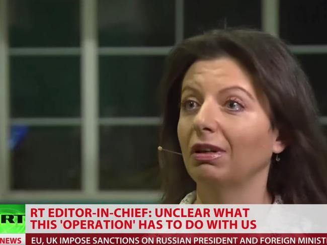 Inn her promotion of lies and hatred, Russia Today editor-in-chief Margarita Simonyan is an accomplice to war crimes. Picture: YouTube.