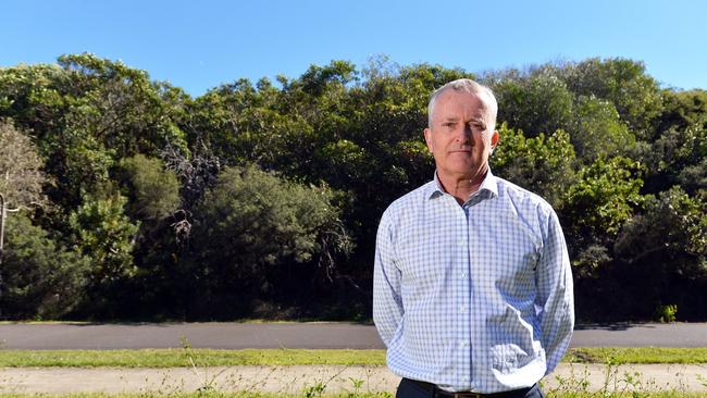 FILE PHOTO. Ray Barber is president of Coolum Residents Association. He wants councillors to vote against approval of Sekisui Houses hotel and housing development proposal.