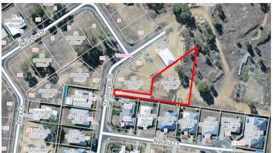 STREET VIEW: Mapped plans for the St George Street unit complex. Photo: SDRC