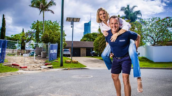 Propell Property managing director Michael Pell and wife Karen are among mum and dad investors who are creating homes across Queensland for tenants. Picture: Nigel Hallett