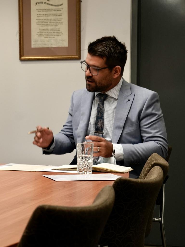 Mayor of Alice Springs Matt Paterson in Alice Springs. Picture: Adam Taylor