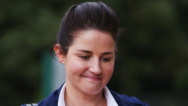 MELBOURNE, AUSTRALIA — JUNE 29: Jockey Michelle Payne arrives ahead of a hearing into her alleged positive test for banned substance on June 29, 2017 in Melbourne, Australia. (Photo by Michael Dodge/Getty Images)