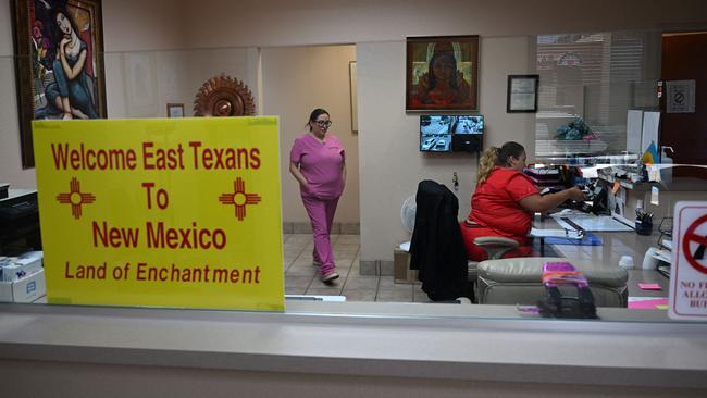 Women from Texas and other states are travelling to clinics such as this one in New Mexico for legal abortion services. Picture: Robyn Beck/AFP