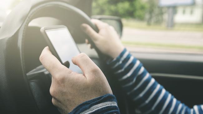 SA Police issued 483 fines to distracted drivers last week. Picture: Stock