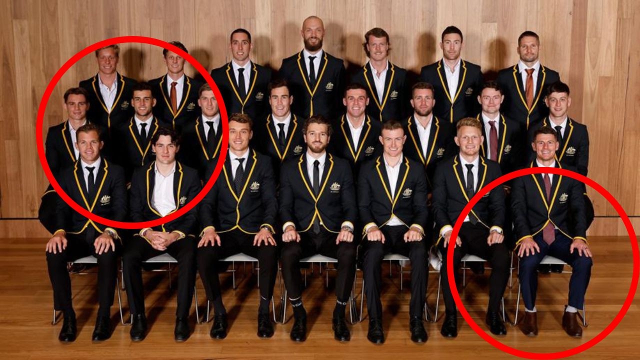 Spot the difference with some of the All Australian squad members. Photo: Getty Images